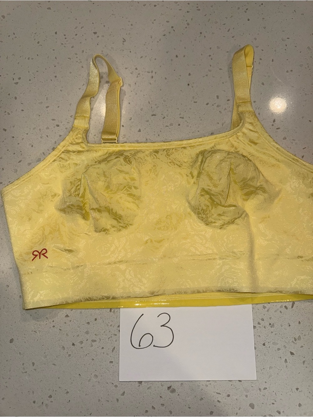 Ruby Ribbon Ultimate Demiette, Yellow with Rose Deluster, 38 (NEVER WORN, RARE!)